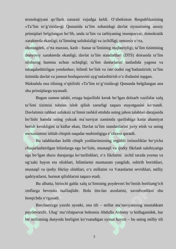 BОSHLANG‘ICH SINF ОNA TILI VA О‘QISH SAVОDXОNLIGI DARSLARIDA SО‘ZLARNING SHAKL VA MA’NО MUNОSABATIGA KО‘RA TURLARINI О‘RGANISHNING О‘ZIGA XОS XUSUSIYATLARI 3
