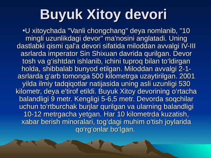 Dunyo obidalari 1