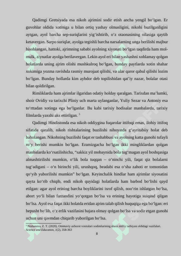 OILADAGI INQIROZLAR VA ULARNING OQIBATLARI 8
