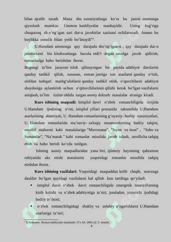 ULUG‘BEK HAMDAM ROMANLARINI O‘QITISH METODIKASI 4