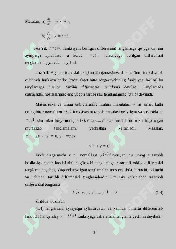 Garmonik funksiyalar 5