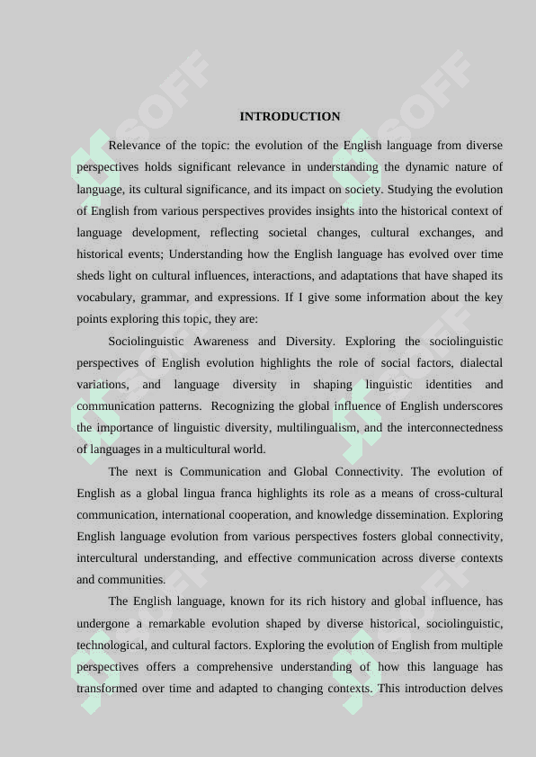 HISTORICAL EVOLUTION OF ENGLISH LANGUAGE: INTRODUCTION TO THE EVOLUTION 2
