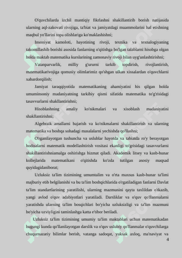 O’xshash almashtirish gruppasi va uning qism gruppasi 4