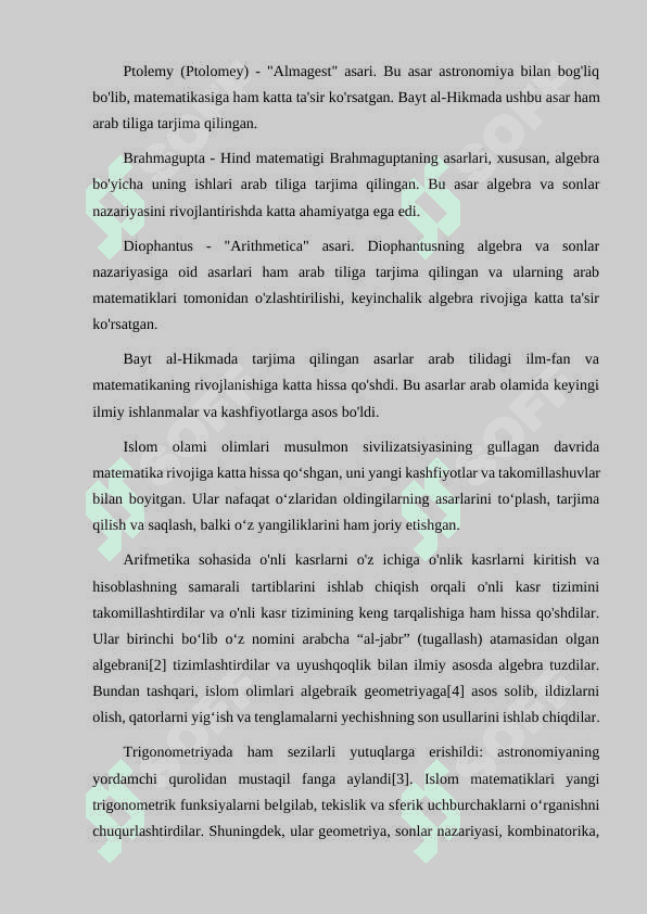 BAYT UL - HIKMA " NING TASHKIL TOPISHI TARKIBI VA VAZIFALARI 4