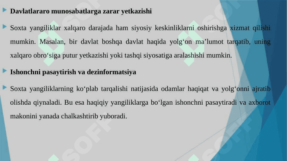 SOXTA YANGILIKLAR VA UNING SIYOSIY TA'SIRI 6