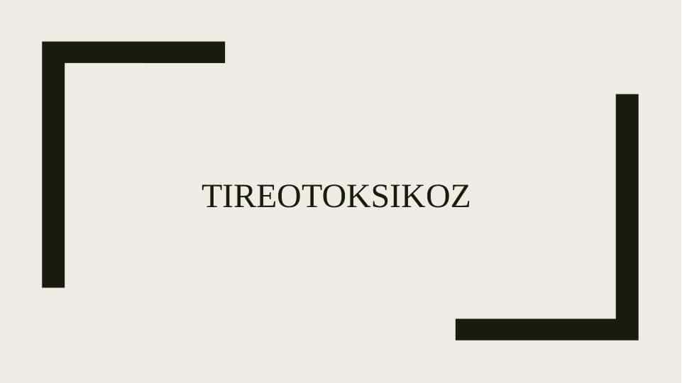 Tireotoksikoz