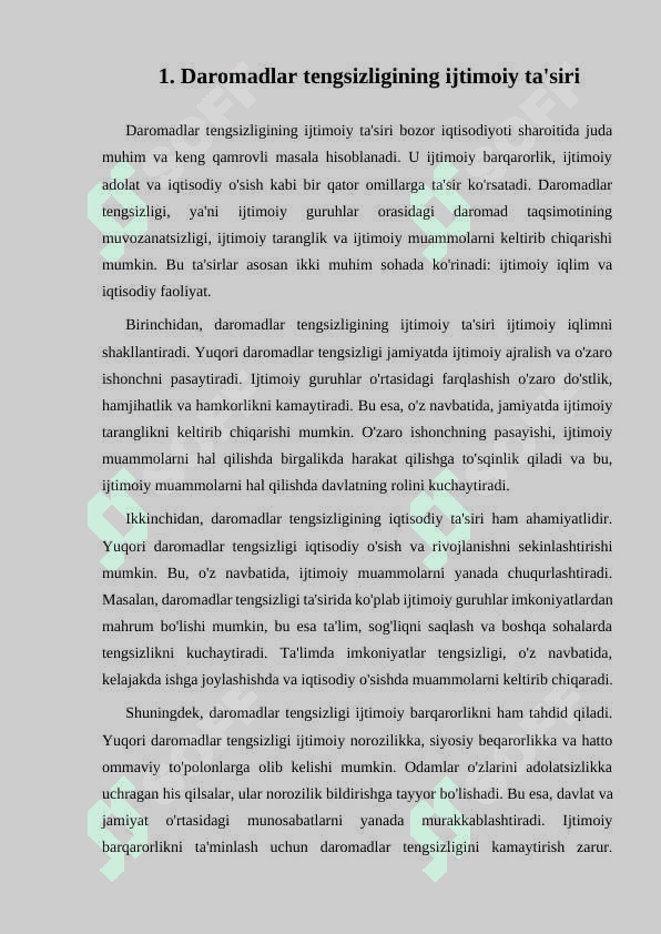 BOZOR IQTISODIYOTI SHAROITIDA DAROMADLAR 3