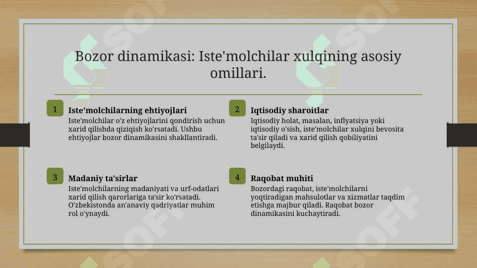Bozor va isteʼmolchilar oʻrganish 3