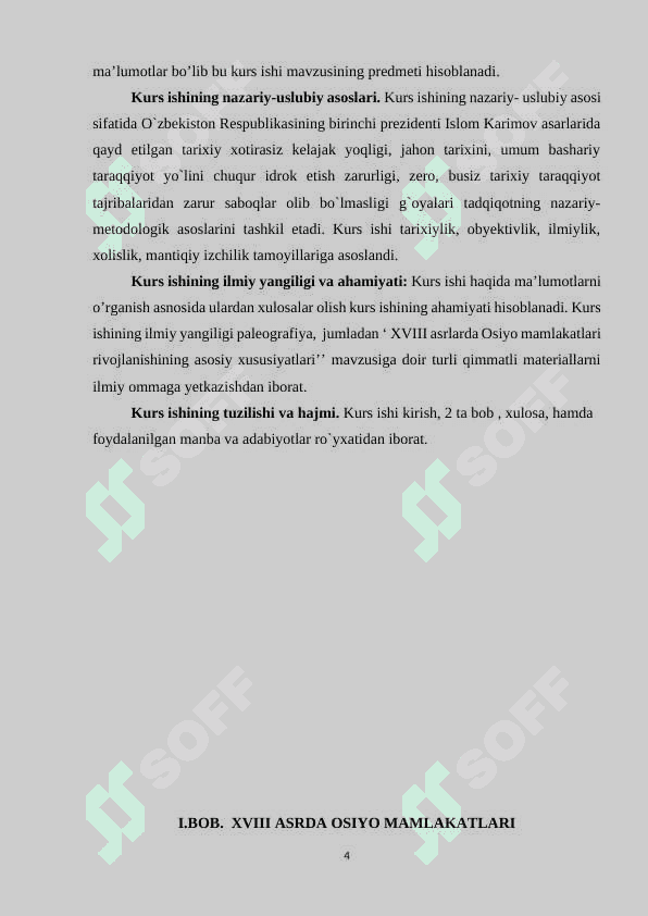 XVIII ASRLARDA OSIYO MAMLAKATLARI RIVOJLANISHINING ASOSIY XUSUSIYATLARI 4