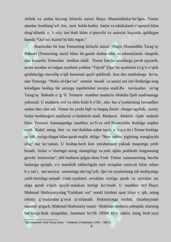 Amir Temur davrida davlat boshqaruv tizimi 8