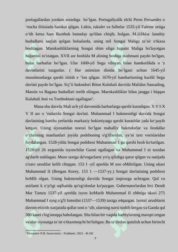 XVI-XVIII ASRLARDA AFRIKA MAMLAKATLARI 7