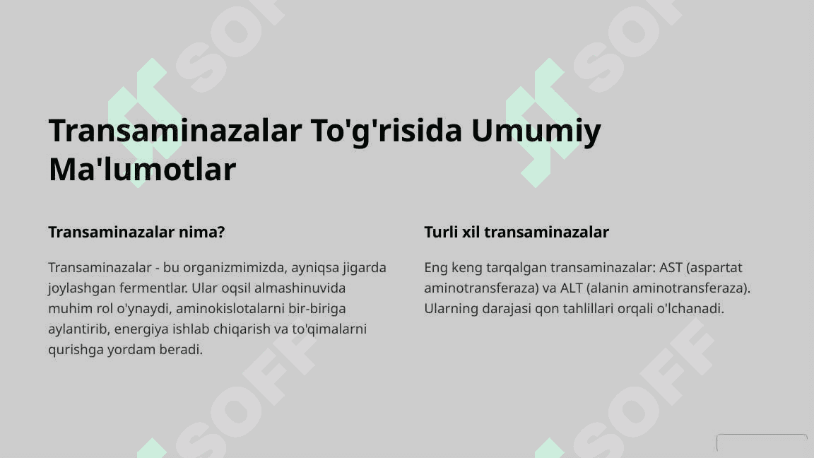 Transaminazalarning Klinik Ahamiyati 2