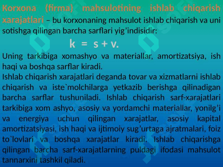 Firma foydasini aniqlash va uni maksimallashtirish 4