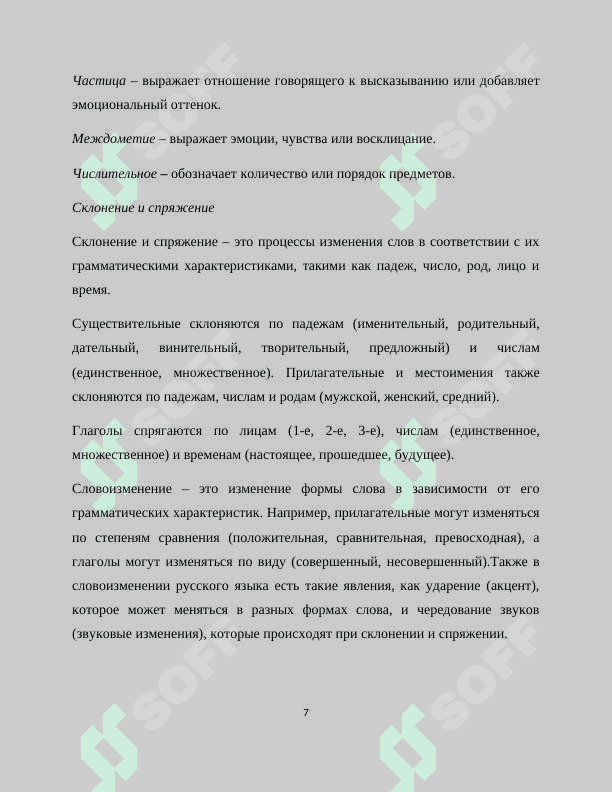 Методика и технология преподавания морфологии в иноязычных группах 7