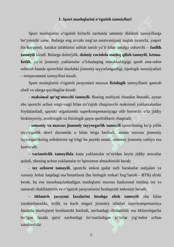 HARAKAT SIFATLAR RIVOJLANISHI TAMOYILLARI 2