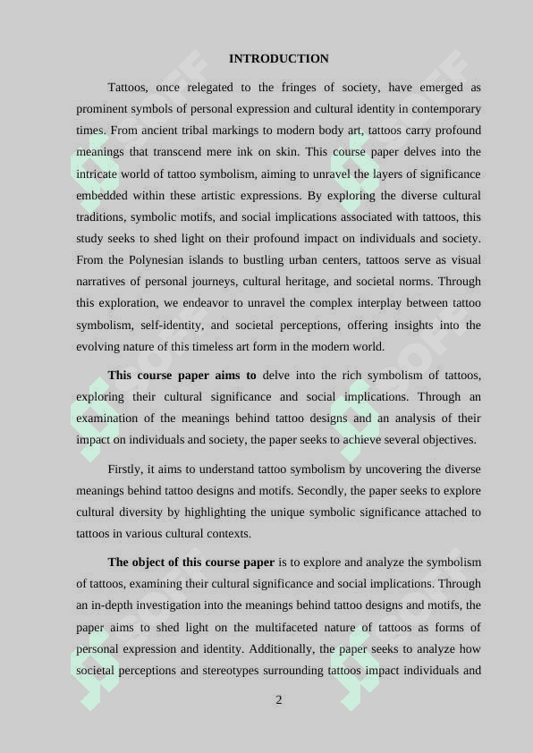 Tattoo Symbolism Examine Meanings and Social Implications 2
