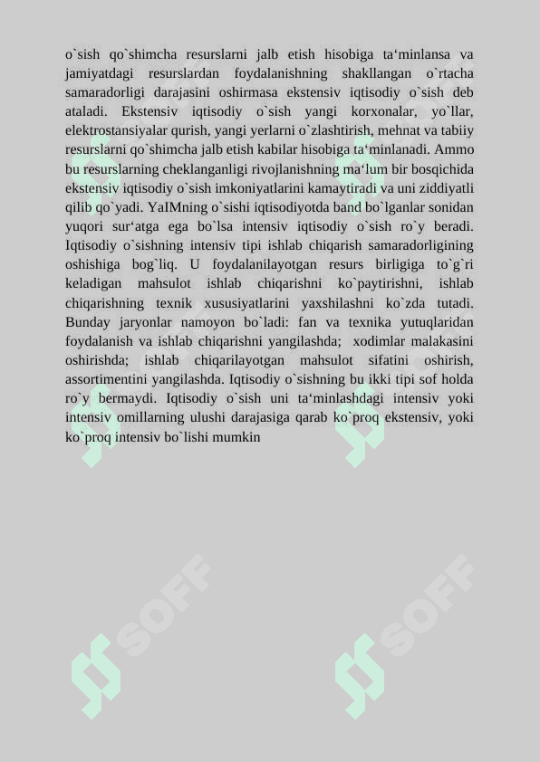 Iqtisodiy o'sish. Iqtisodiy o'sish modellari 8