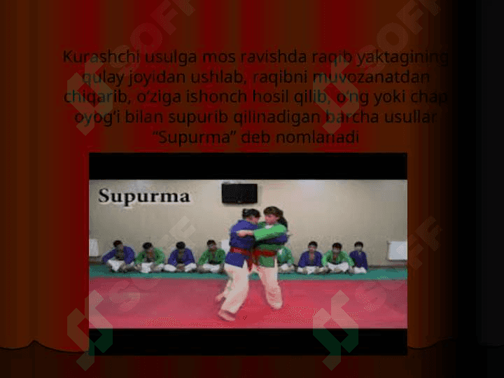 Supurma usullariga himoyalanish usullarini  o'rgatish texnikasini rivojlantirish 2