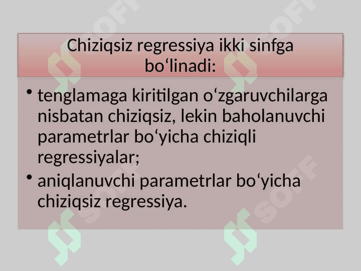 Chiziqli va chiziqsiz regression bog‘lanishlar 3