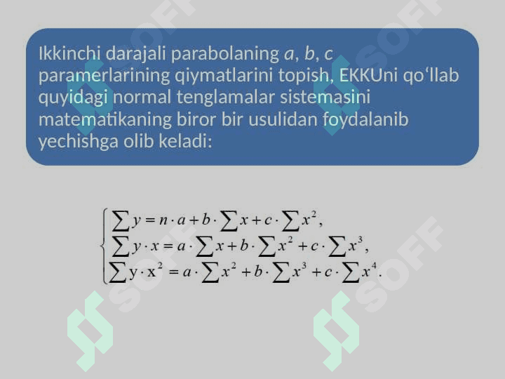 Chiziqli va chiziqsiz regression bog‘lanishlar 6