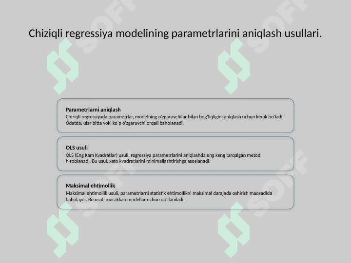 Chiziqli va chiziqsiz regression bog‘lanishlar 8