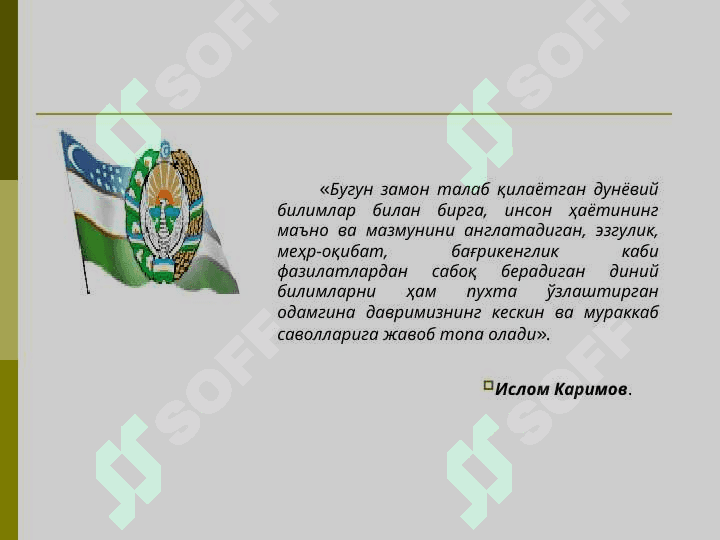DINIY MUTAASSIBLIK  VA DINDORLIK 2