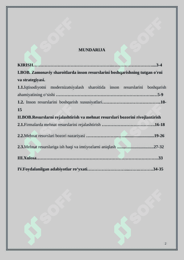 Firmalarda mehnat resurslaridan foydalanish samaradorligini oshirish yo'llari. 2