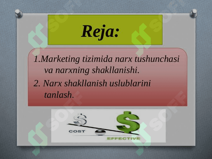 Marketing tizimida tovar siyosati 2