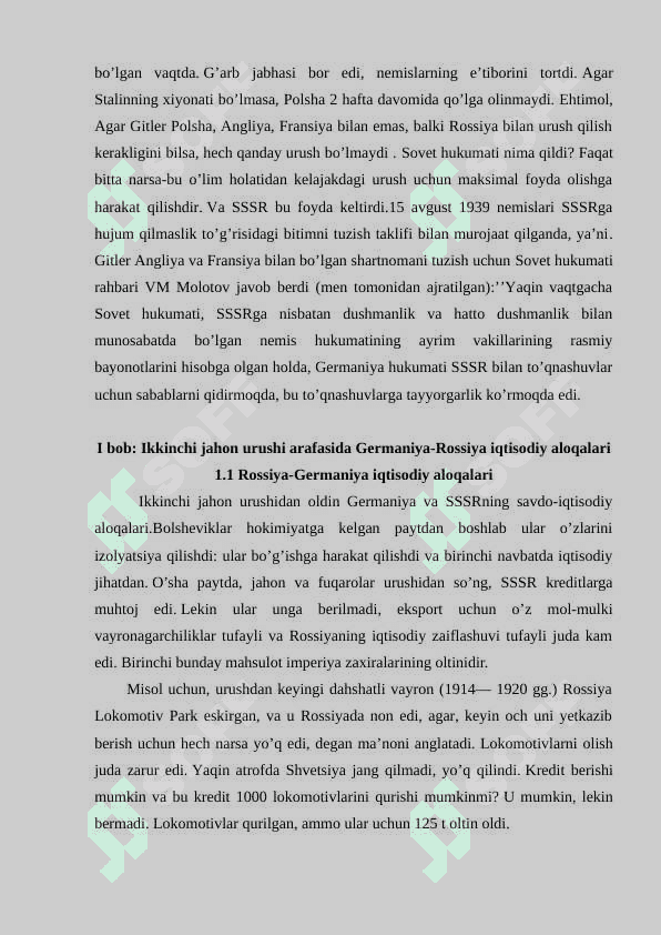 Ikkinchi jahon urushi arafasida Germaniya-Rossiya munosabatlari 4