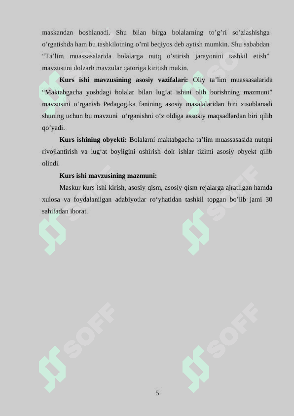 Maktabgacha  yoshdagi bolalar bilan lug‘at ishini olib borishning mazmuni 5