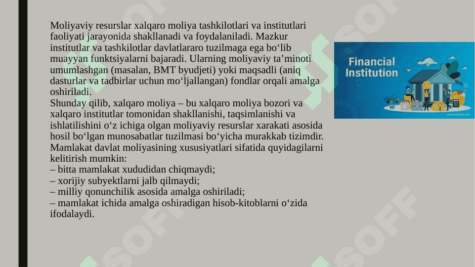 xalqaro moliya munosabatlarining nazariy asoslari 4