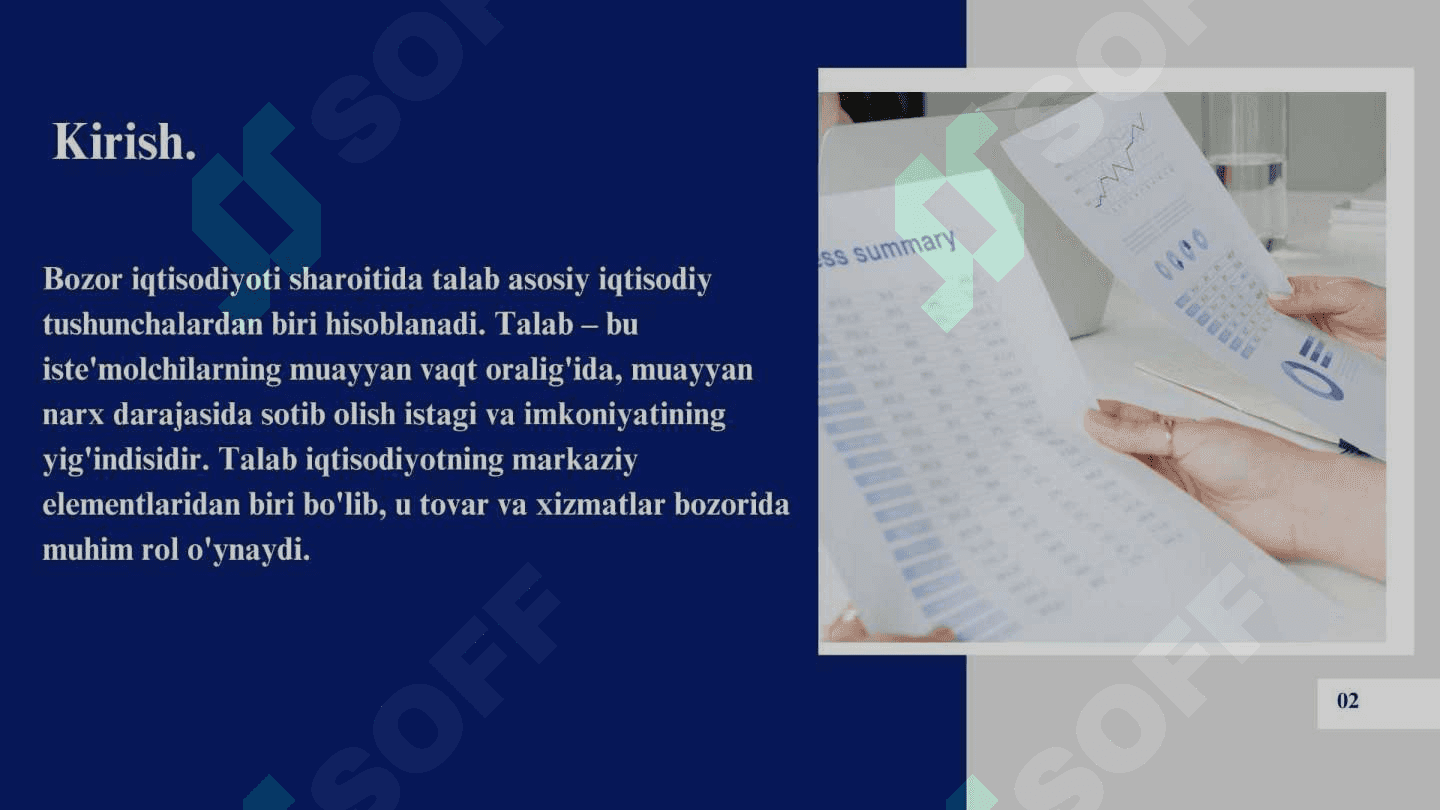 Yakka va bozor talabi 4