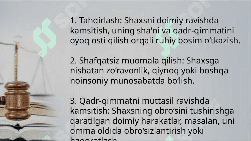 Oʻzbekiston Respublikasi Jinoyat Kodeksi 103 moddasi 3