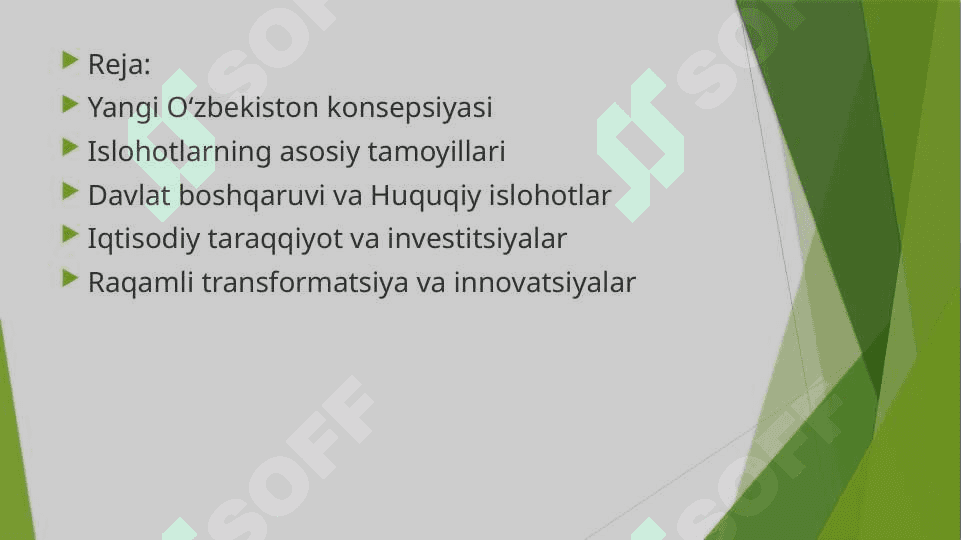 Yangi Oʻzbekistonda amalga oshirilayotgan islohotlar 2