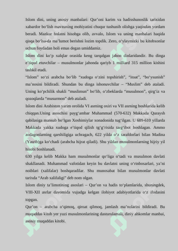 Islom insonmaʼnaviy madaniyatini tarbiyalash omillari haqida 2