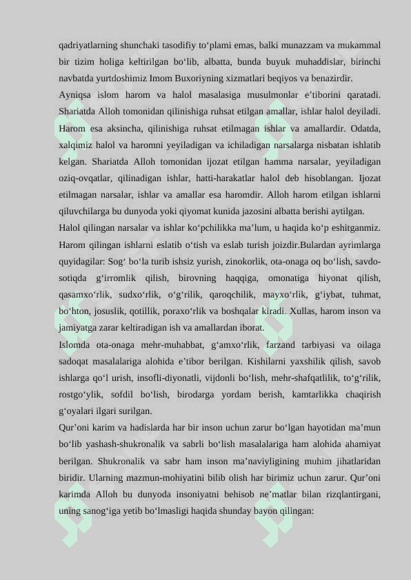 Islom insonmaʼnaviy madaniyatini tarbiyalash omillari haqida 6