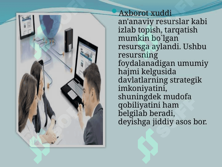Axborotlashgan jamiyatni shakllantirish jarayonlari 3