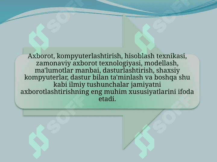 Axborotlashgan jamiyatni shakllantirish jarayonlari 4