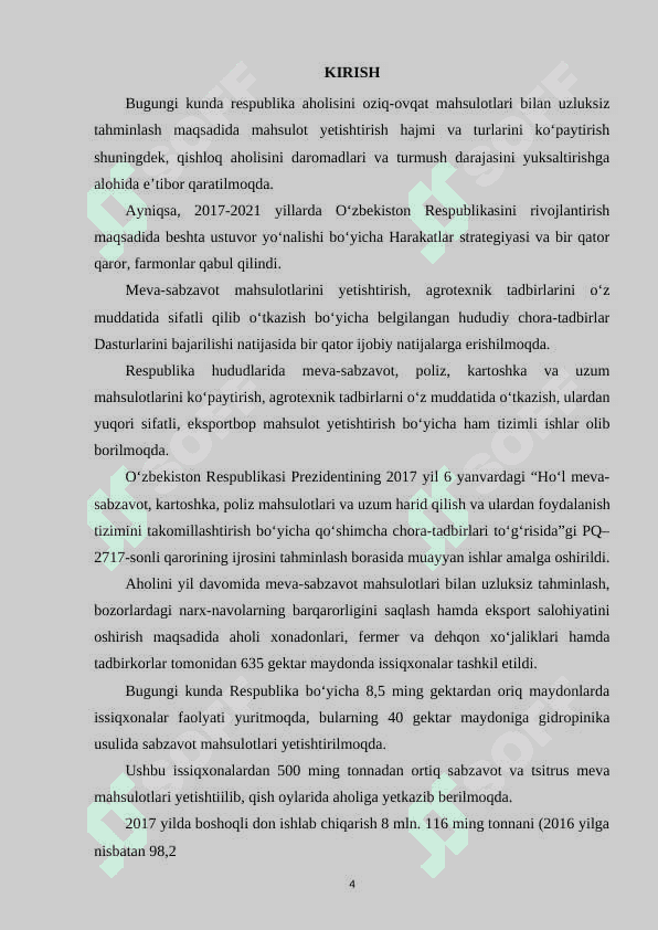 Qand bilan konservalangan 10 tonna olma mevasidan tayyorlangan povidloni shartli bankalar talabidan kelib chiqib qadoqlashlashda talab etiladigan materiallar miqdorini hisoblash. 3