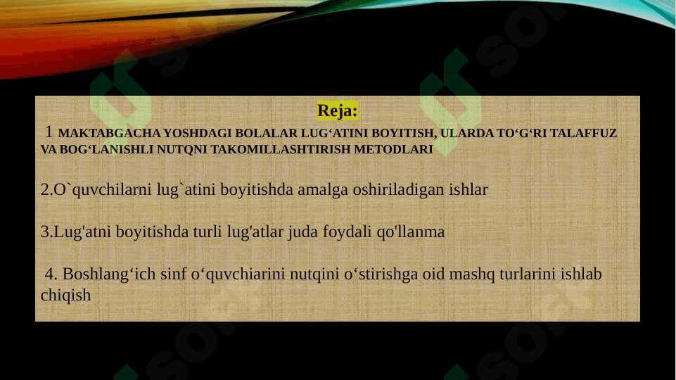 Bolalar lugʻatiga yangi soʻzlarni kiritish 2