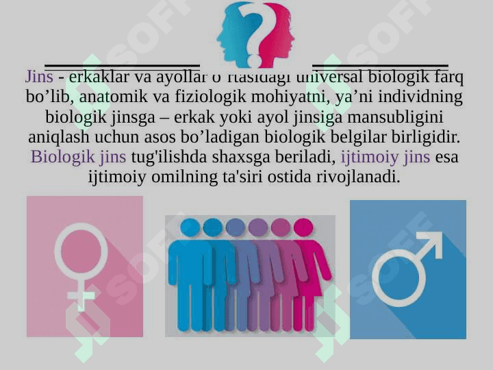 Genderning ijtimoiy tavsifi. Gender pedagogikasi. 3