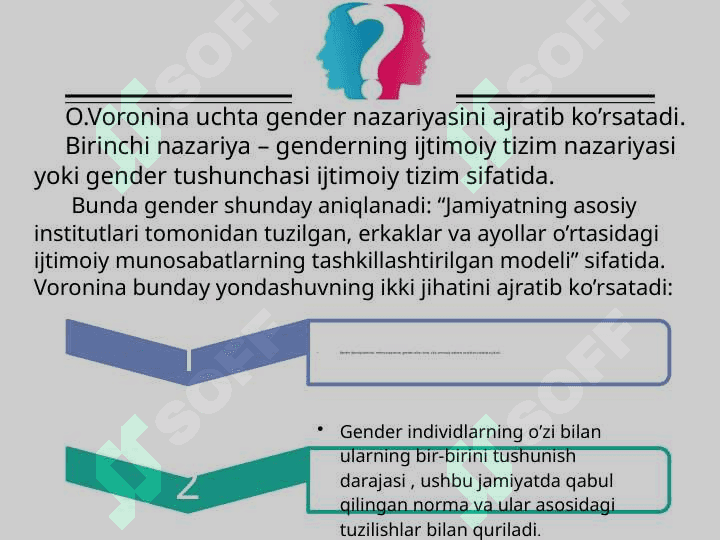 Genderning ijtimoiy tavsifi. Gender pedagogikasi. 8
