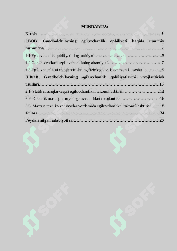 Gandbolchilarning egiluvchanlik qobilyatlarini takomillashtirish 2