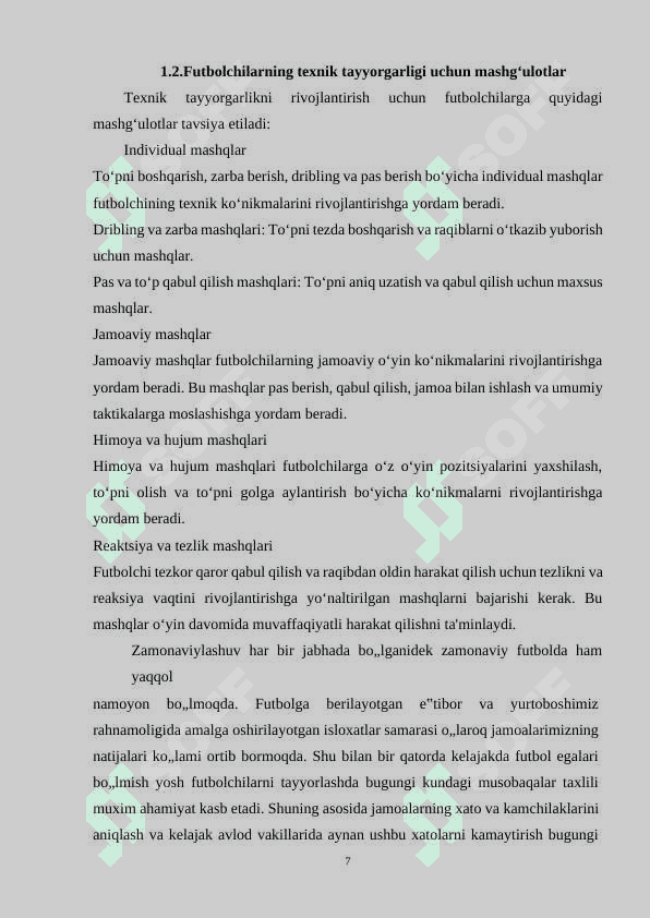 Futbolchilarning texnik tayyorgarligi 7