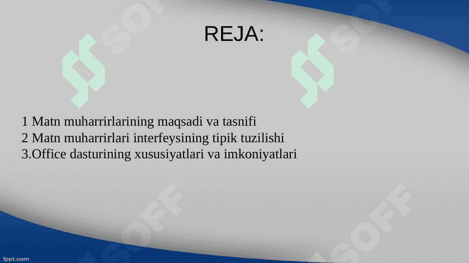 MS Word dasturining qo’shimcha imkoniyatlari 2