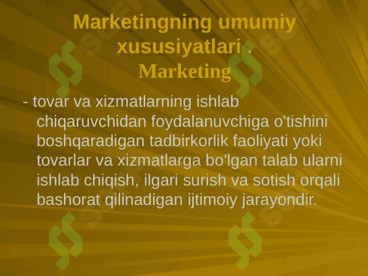 Mаrkеtingning ijtimоiy-iqtisоdiy аsоslаri. Mаrkеtingning funktsiyalаri, vаzifаlаri vа tаmоyillаri 2