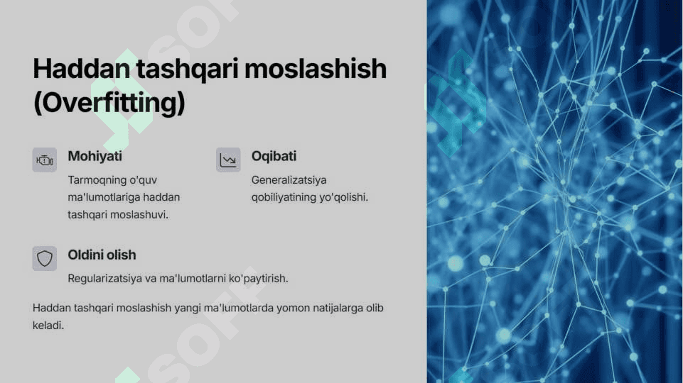 Sun'iy neyron to'rlarini o'rganish jarayonidagi falajlik sabablari 3