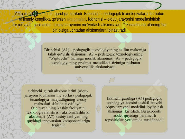 Oliy ta‘limda o‘qitish jarayoni yaxlit tizim sifatida 7