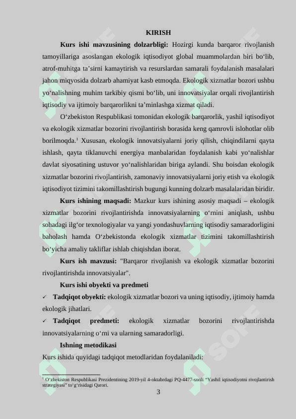 Barqaror rivojlanish va ekologik xizmatlar bozorini rivojlantirishda innovatsiyalar 3