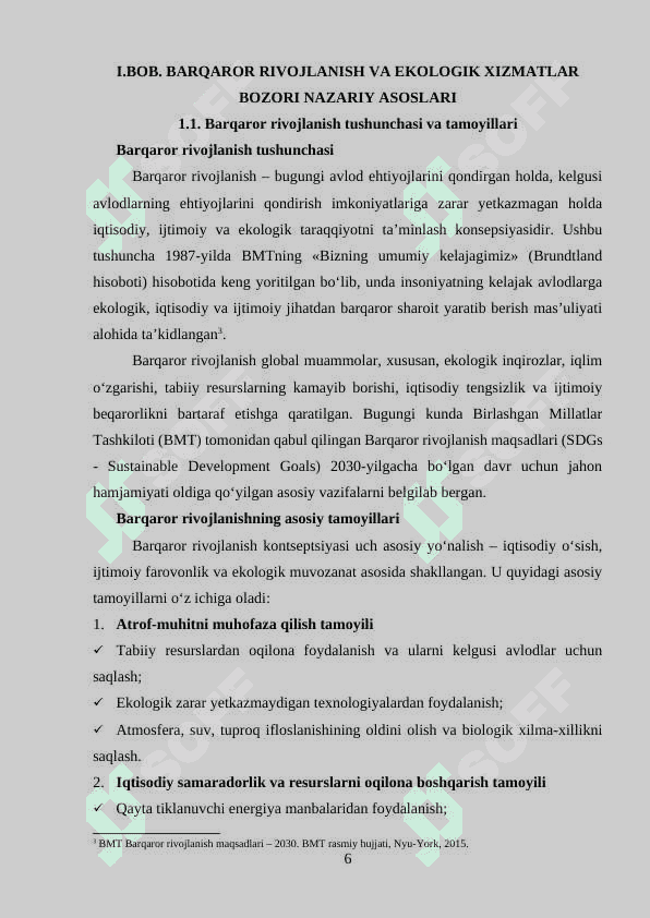 Barqaror rivojlanish va ekologik xizmatlar bozorini rivojlantirishda innovatsiyalar 6